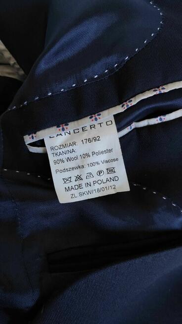 Garnitur męski Lancerto, rozmiar 176/92 i 176/82