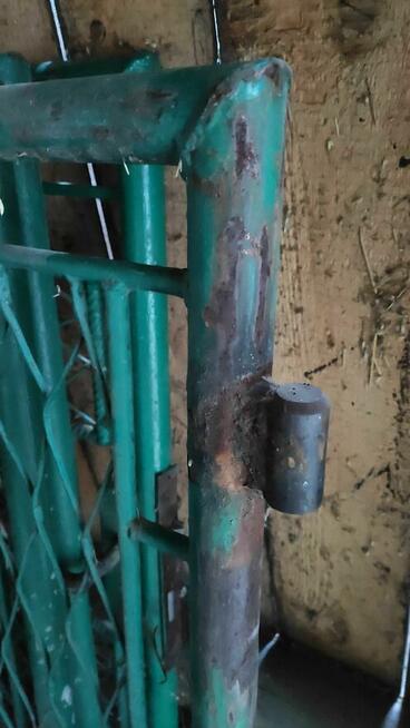 3 furtki, zielone, solidne, stalowe z zasuwami