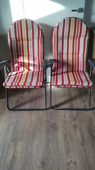 Sprzedam dwa fotele ogrodowe rozkładane
