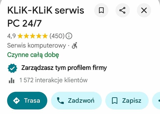 KLiK-KLiK serwis PC 24/7 Tanio-Dojazd