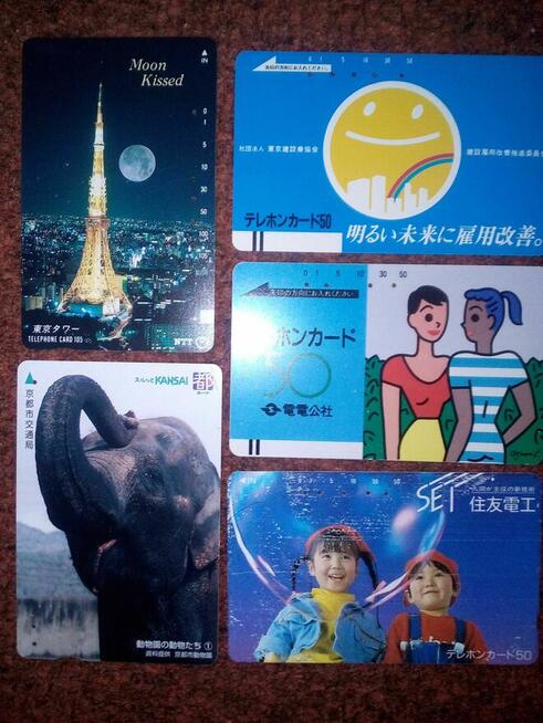 Japońskie karty telefoniczne Japonia