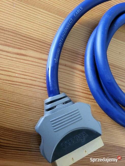 Przewód kabel euro scart vivanco 1,6 metr pozłacane końcówki