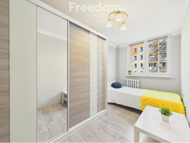 Mieszkanie na parterze z balkonem.