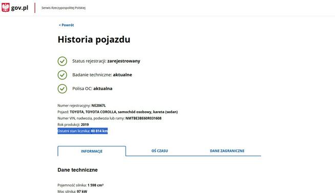 Toyota Corolla Benzyna Salon Polska Zarejestrowany Ubezpieczony