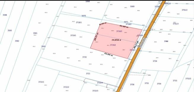 Piękna widokowa działka u podnóża gór o powierzchni 1483 m2