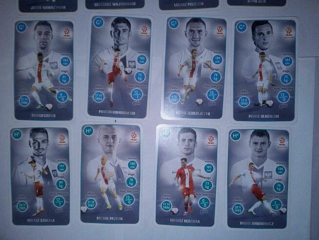 Karty piłkarze Polska drużyna Polacy