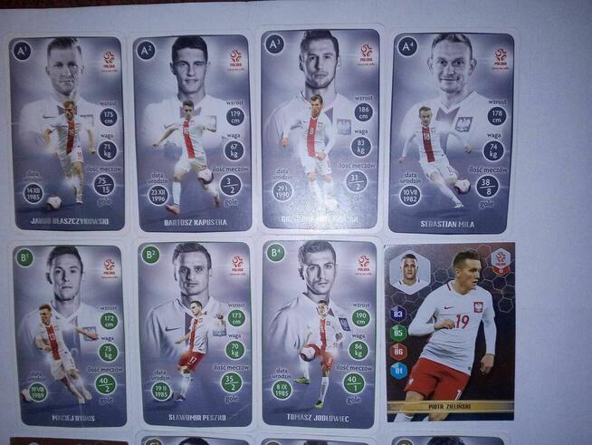 Karty piłkarze Polska drużyna Polacy
