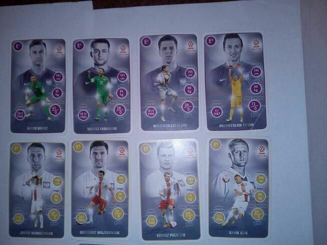 Karty piłkarze Polska drużyna Polacy