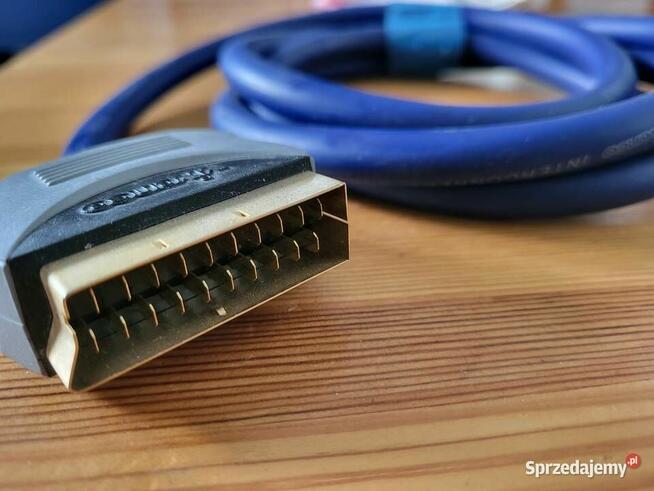 Przewód kabel euro scart vivanco 1,6 metr pozłacane końcówki