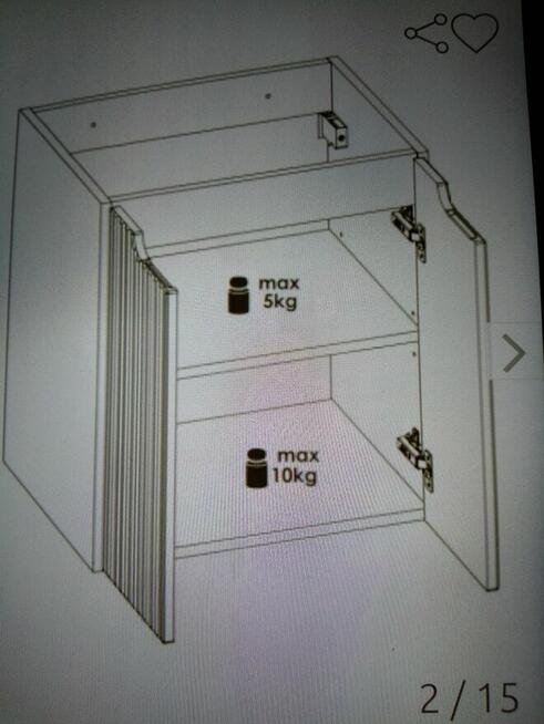 Szafka z umywalką