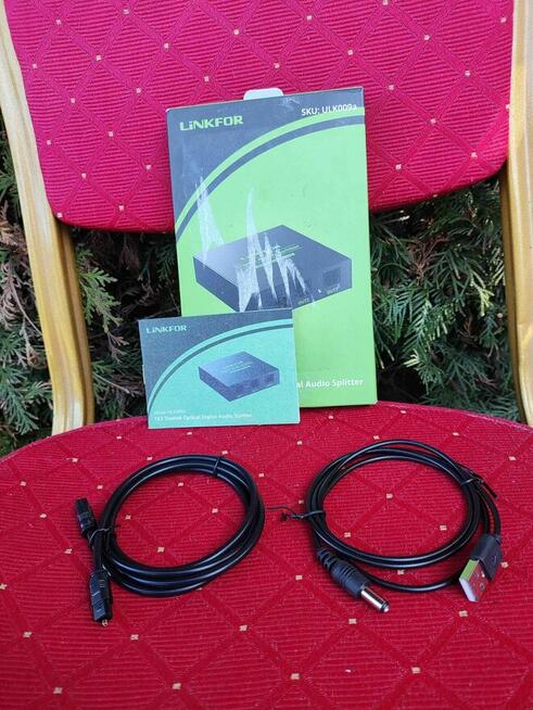 Rozdzielacz Audio Optyczny Toslink SPDIF TV DVD BlueRay PS4