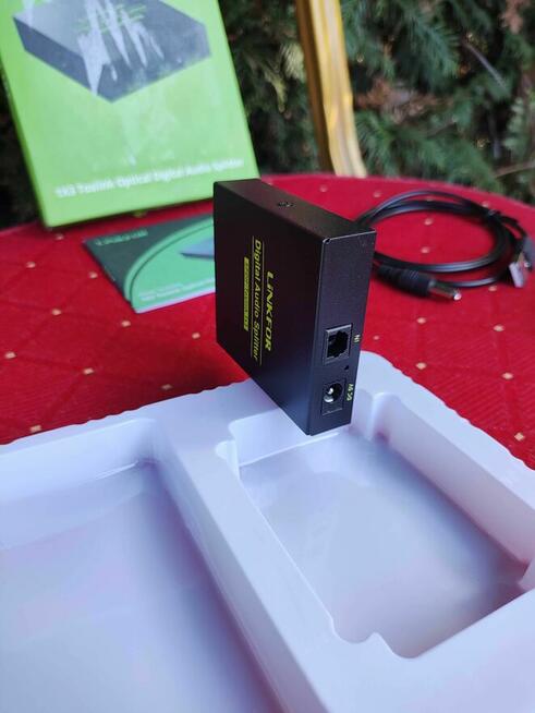 Rozdzielacz Audio Optyczny Toslink SPDIF TV DVD BlueRay PS4