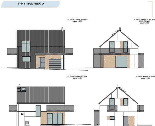 NOWOCZESNY DOM > 119,5 m2 > W OTOCZENIU ZIELENI
