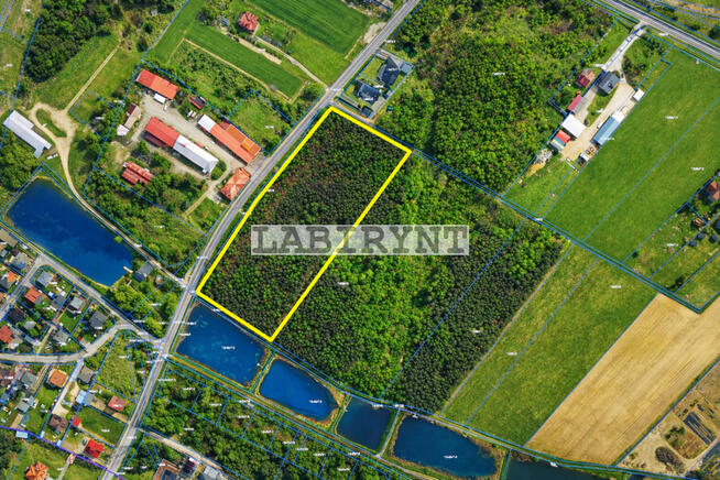 Libidza, 1,63ha, przy stawach, w całości budowlana