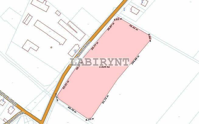 Libidza, 1,63ha, przy stawach, w całości budowlana