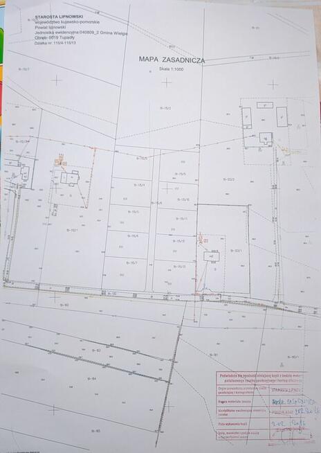 Działka budowlana 1167 m2 – Tupadły, gmina Wielgie