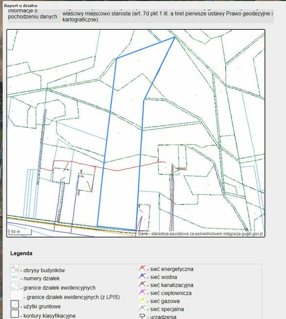 Działka budowlana 1167 m2 – Tupadły, gmina Wielgie