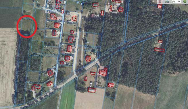 Działka budowlana GĄSKI na skraju lasu