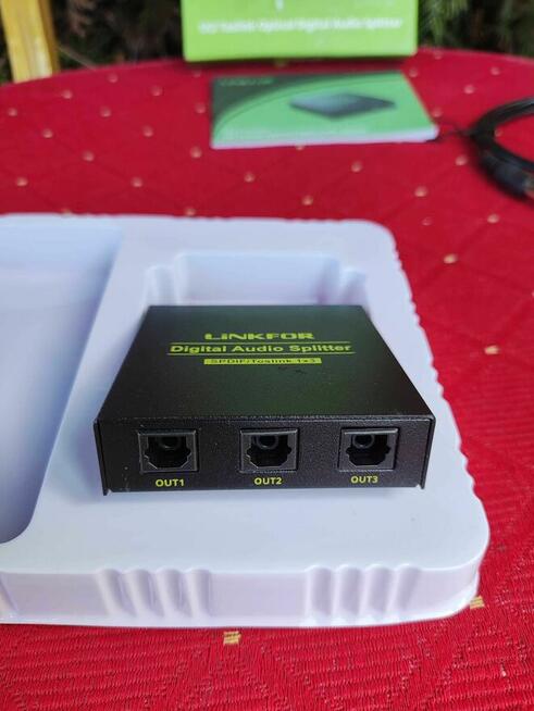 Rozdzielacz Audio Optyczny Toslink SPDIF TV DVD BlueRay PS4