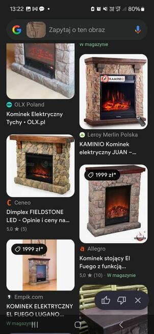 Kominki elektryczne nowe