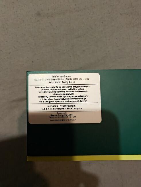 Sprzedam Realme GT8 Pro NOWY Dream Astin