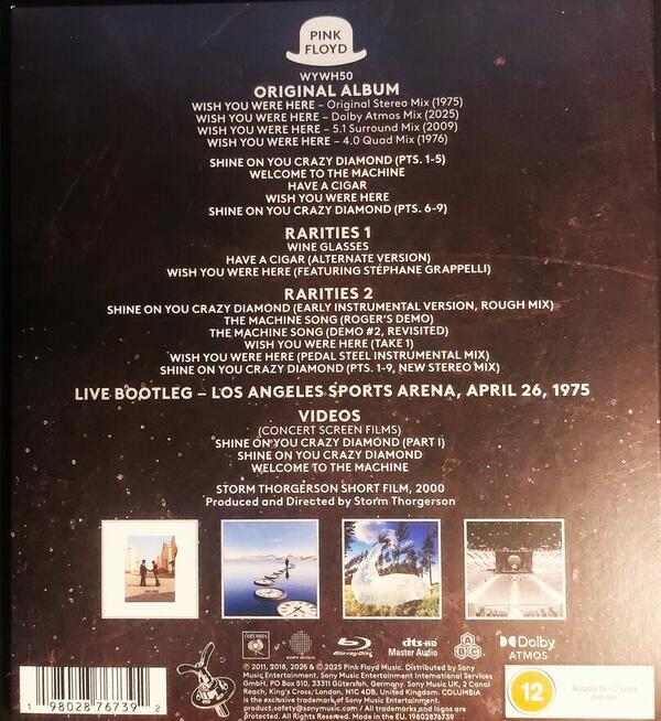 Polecam Nowość BluRay Album Koncert Pink Floyd Los Angeles
