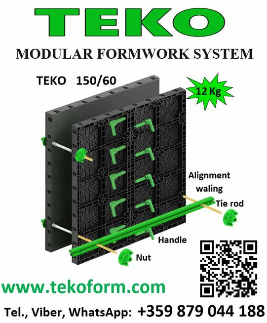 TEKO Szalunki plastikowe do ścian, słupów i fundamentów