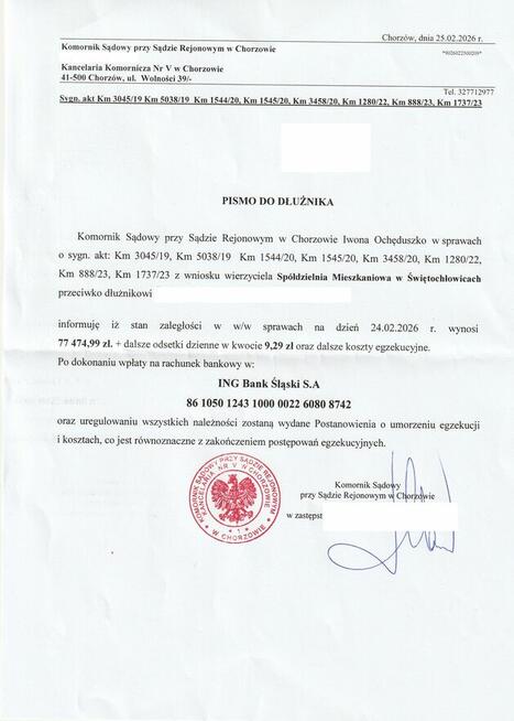 Mieszkanie Świętochłowice Polna 9