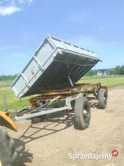 PRZYCZEPA WYWROTKA D-47 po remoncie nowe blachy