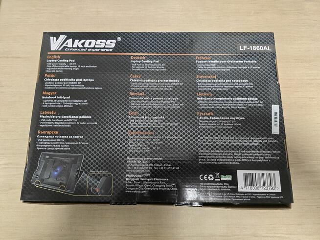 Podkładka chłodząca do laptopa. Nowa.