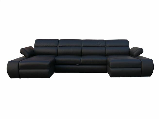 Narożnik Panama 100% skóra, spanie i pojemnik!