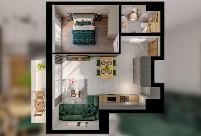 NOWE Mieszkanie 42,29 m2 > ul. Klonowa