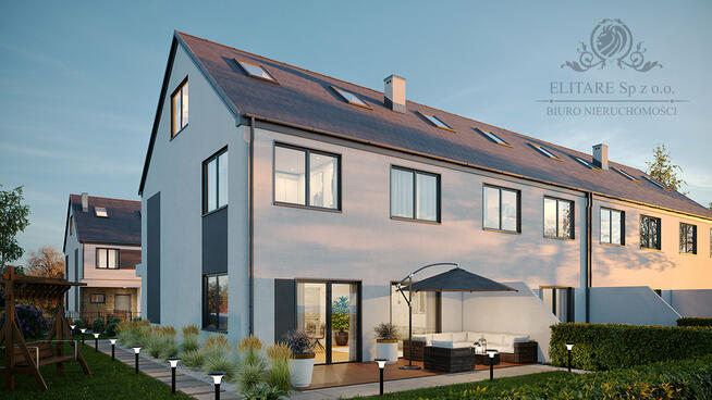 GOTOWY/Dom szereg środ. pow. 144,28m2 z ogrodem 70m2, Wrocław Jerzmanowo