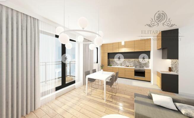 Mieszkanie 3pok, 58,35m2 z balkonem, ogrz.miejskie Krzyki, Partynice Wrocław