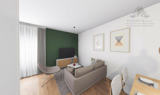 Apartament 1 pok. 29,33m2 ogrzewanie miejskie /obok Sky Tower