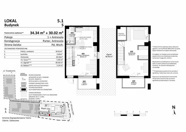 Mieszkanie Gdańsk Sobieszewo, Turystyczna