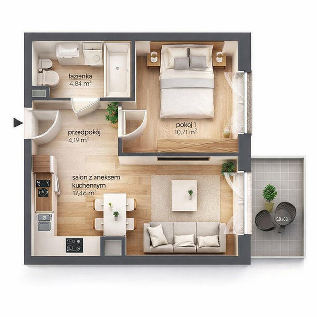 2 pokoje Brynów Meteorologów