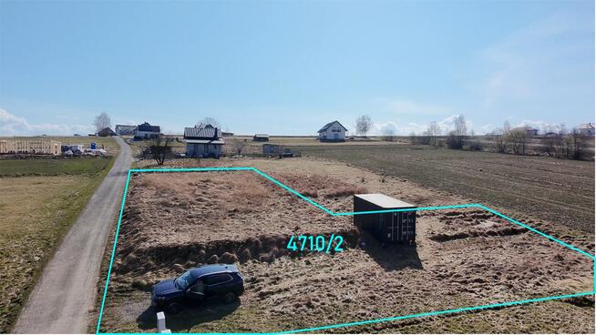 Działka z pozwoleniem na budowę domu 144m2 + garaż