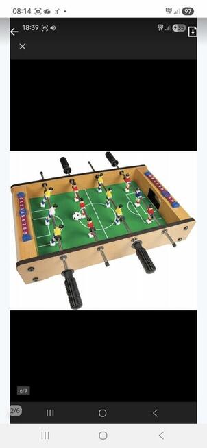 Piłkarzyki drewniane z rączkami