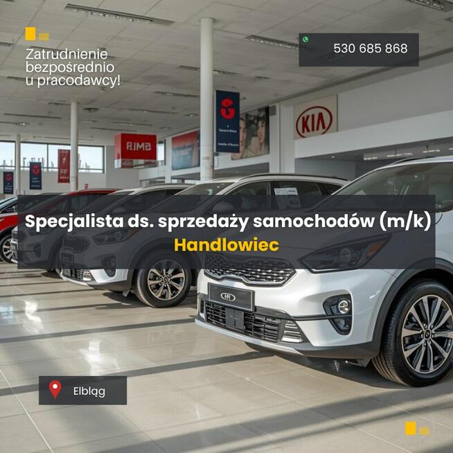 Handlowiec / Specjalista ds. sprzedaży samochodów (m/k)