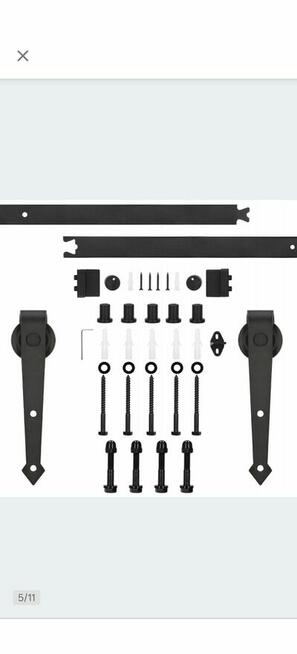 Drzwi dębowe z okuciami