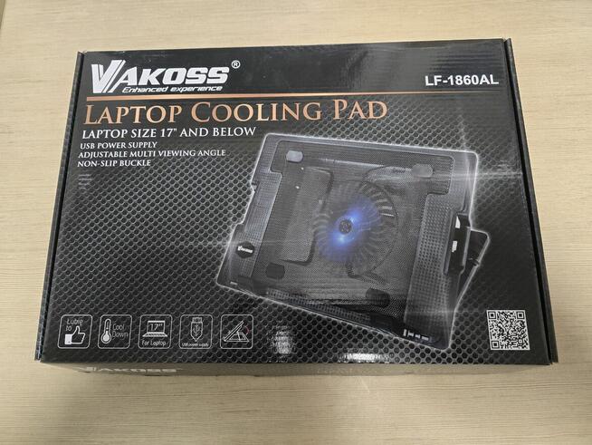 Podkładka chłodząca do laptopa. Nowa.