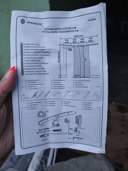 Drzwi dębowe z okuciami