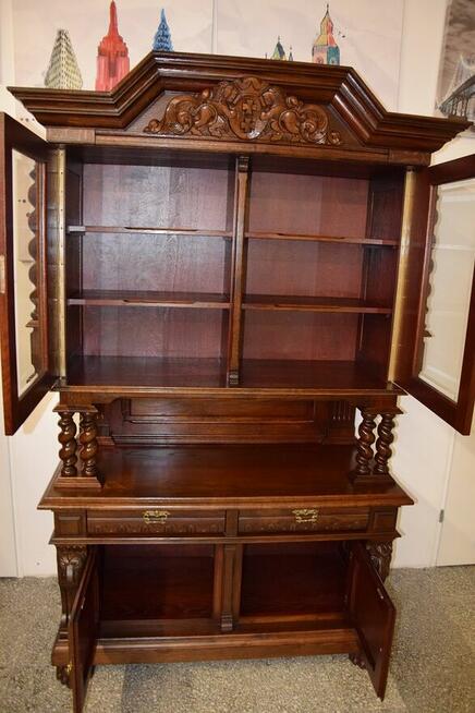 kredens dębowy - meble gdańskie - stan idealny jak nowy