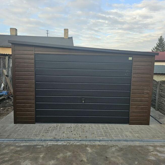 Garaż blaszany 6x6 domek ogrodowy 4x4