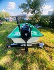 Łódka z przyczepą I silnikiem tohatsu 4 km