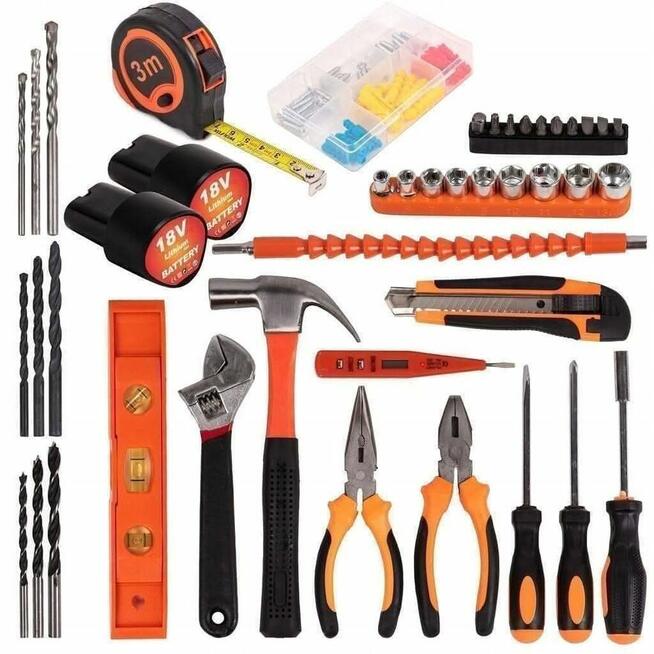 Wkrętarka akumulatorowa - 44 elementy