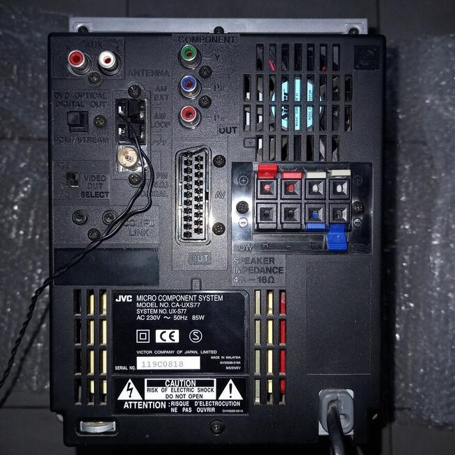 JVC CA-UXS77 na części uszkodzona zmieniarka