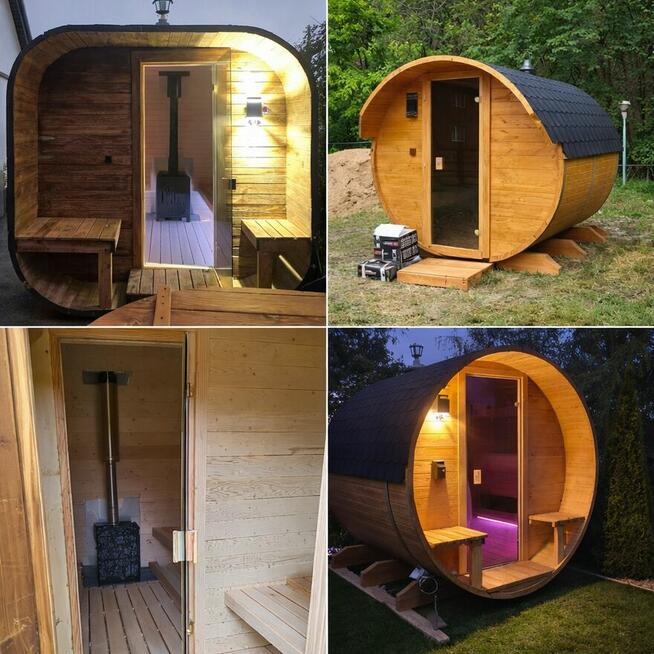 Sauny ogrodowe – beczka i kwadrat od 13900 zł RATY 0%