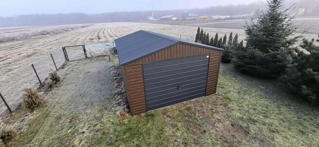 Garaż blaszany 5x5 domek narzędziowy